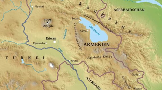 Karte Armenien