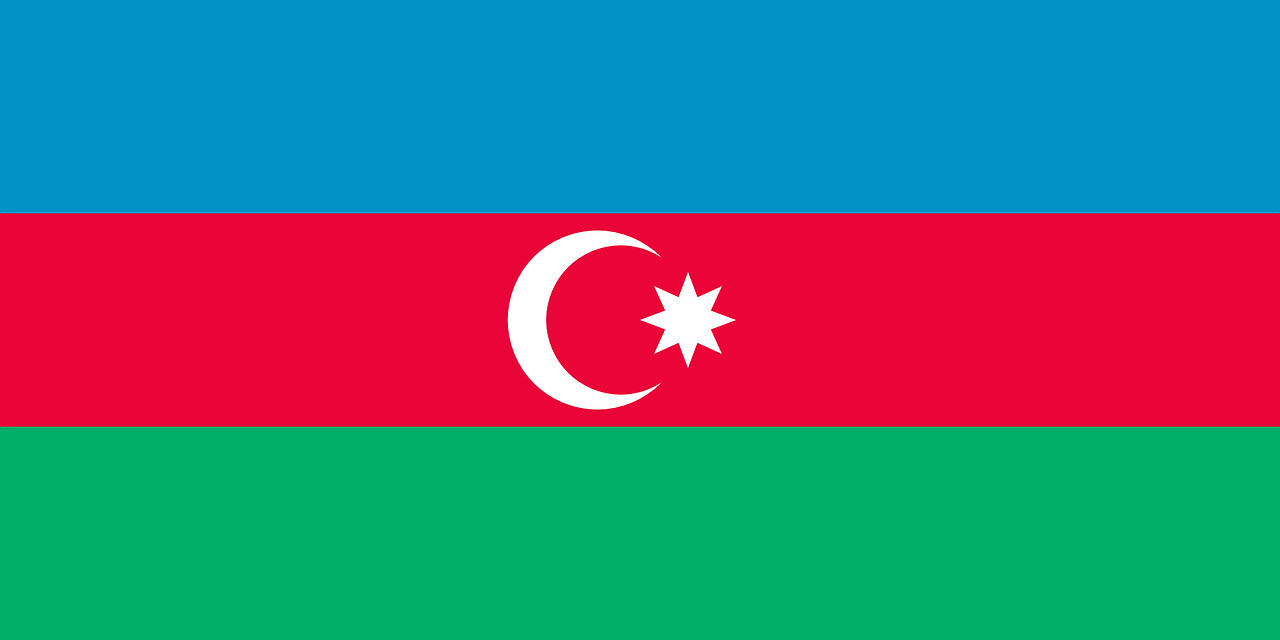 Aserbaidschan Flagge
