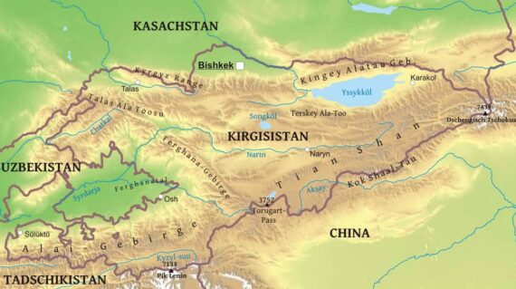 Kirgisistan Karte
